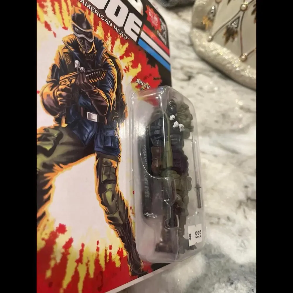 GI JOE 25th ANNIVERSARY COMIC SERIES ARCTIC TROOPER‎ SNAKE EYES ACTION FIGURE